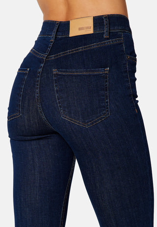 HIGH WAIST FLARED SUPERSTRETCH JEANS