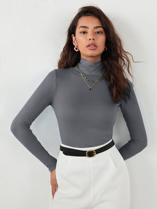 THE PIKA LONGSLEEVE HIGH NECK TOP