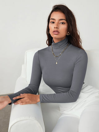 THE PIKA LONGSLEEVE HIGH NECK TOP