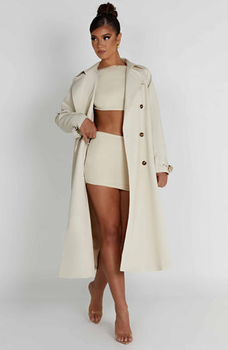 Camila Trench Coat - Sandfärgad