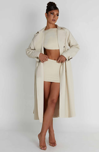 Camila Trench Coat - Sandfärgad