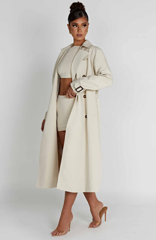 Camila Trench Coat - Sandfärgad