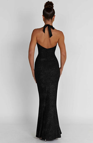 Chrishelle Maxi Dress - Black Sparkle