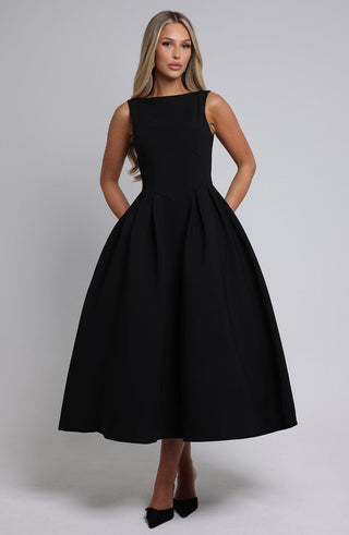 Clarabella Midi Dress - Black