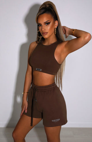 Cora Luxe Shorts - Choklad