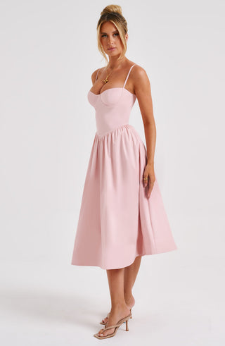 Daisey Midi Klänning - Blush