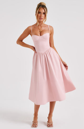 Daisey Midi Klänning - Blush