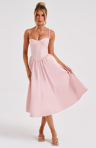 Daisey Midi Klänning - Blush