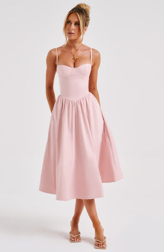 Daisey Midi Klänning - Blush