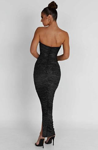 Demi Maxi Dress - Black Sparkle