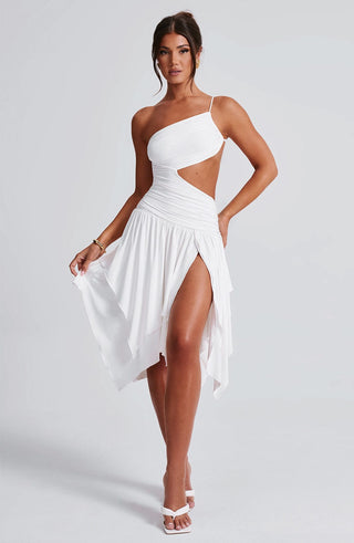 Emeline Midi Dress - White