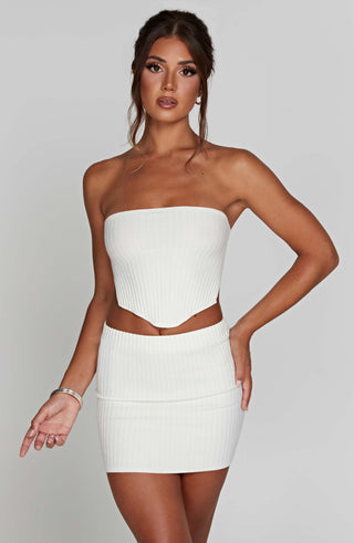 Jaz Mini Skirt - White