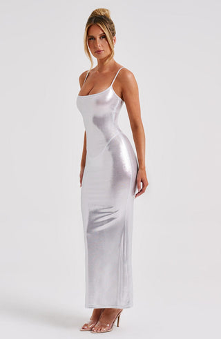 Kyranni Maxi Dress - Silver