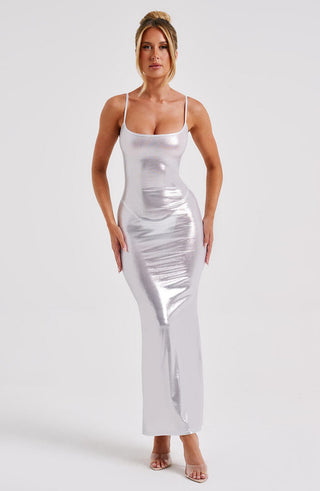 Kyranni Maxi Dress - Silver