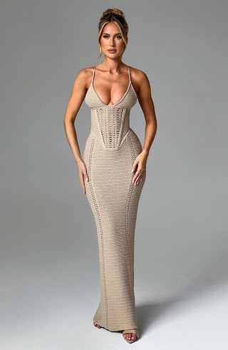 Xanthe Maxi Dress - Beige